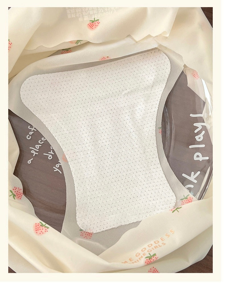 Cloud Ice Silk Strawberry Panties