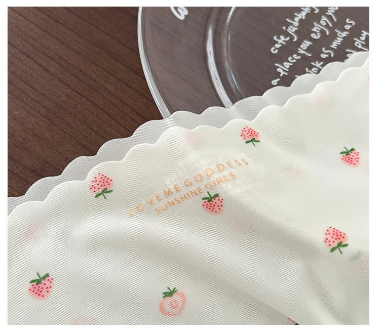 Cloud Ice Silk Strawberry Panties