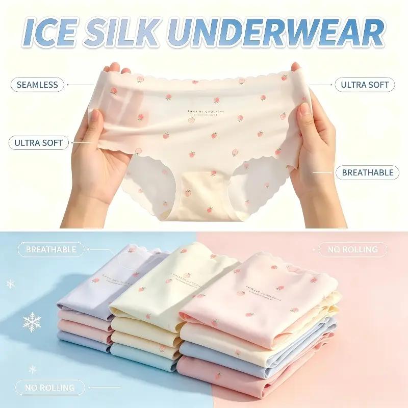 Cloud Ice Silk Strawberry Panties Main image